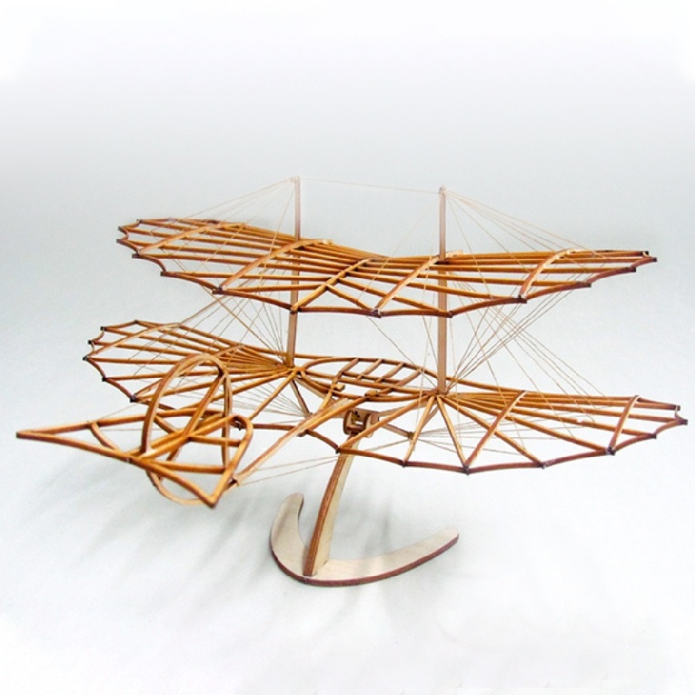 Bộ mô hình máy bay Otto Lilienthal 3D tự lắp ráp bằng gỗ Balsa 1