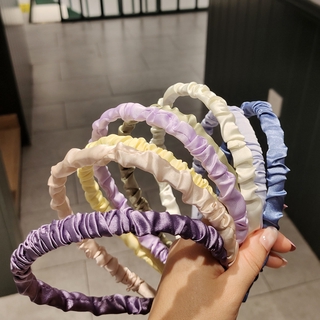 Băng Đô Cài Tóc Màu Trơn Phong Cách Hàn Quốc