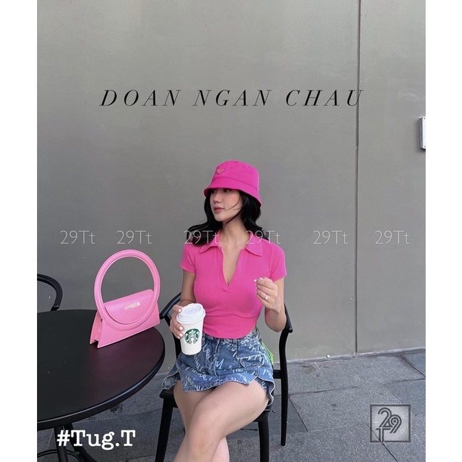 QUẦN GIẢ VÁY JEANS CHỮ XẺ ĐÙI TÚI NẮP MS24188