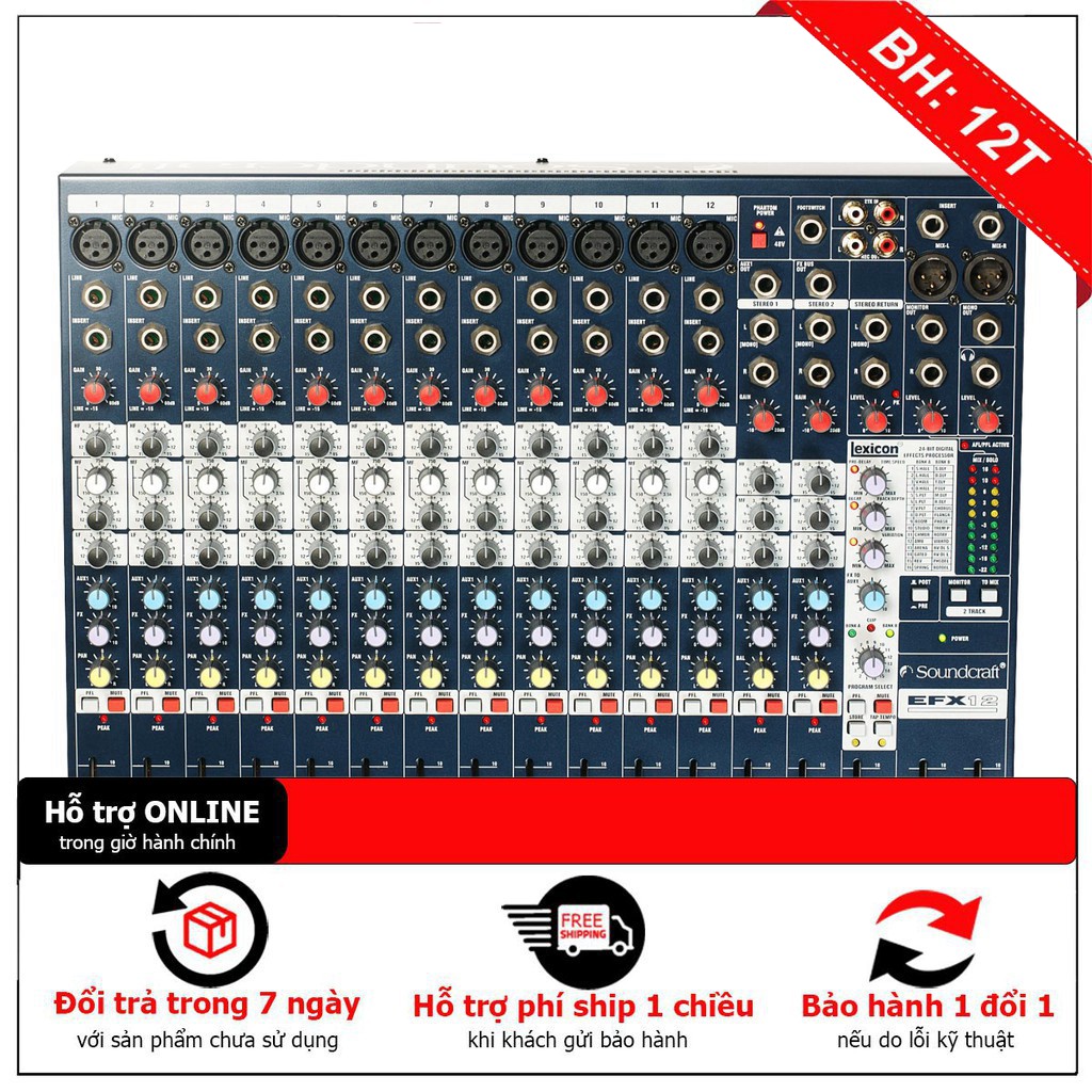 [ Giảm giá 10%] Bàn Mixer Soundcraft EFX16 - hàng chất lượng