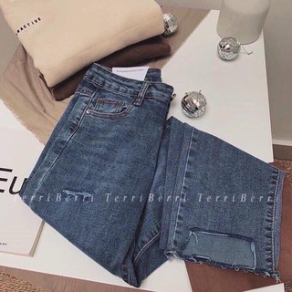 Quần Jeans Ôm Rách Kiểu