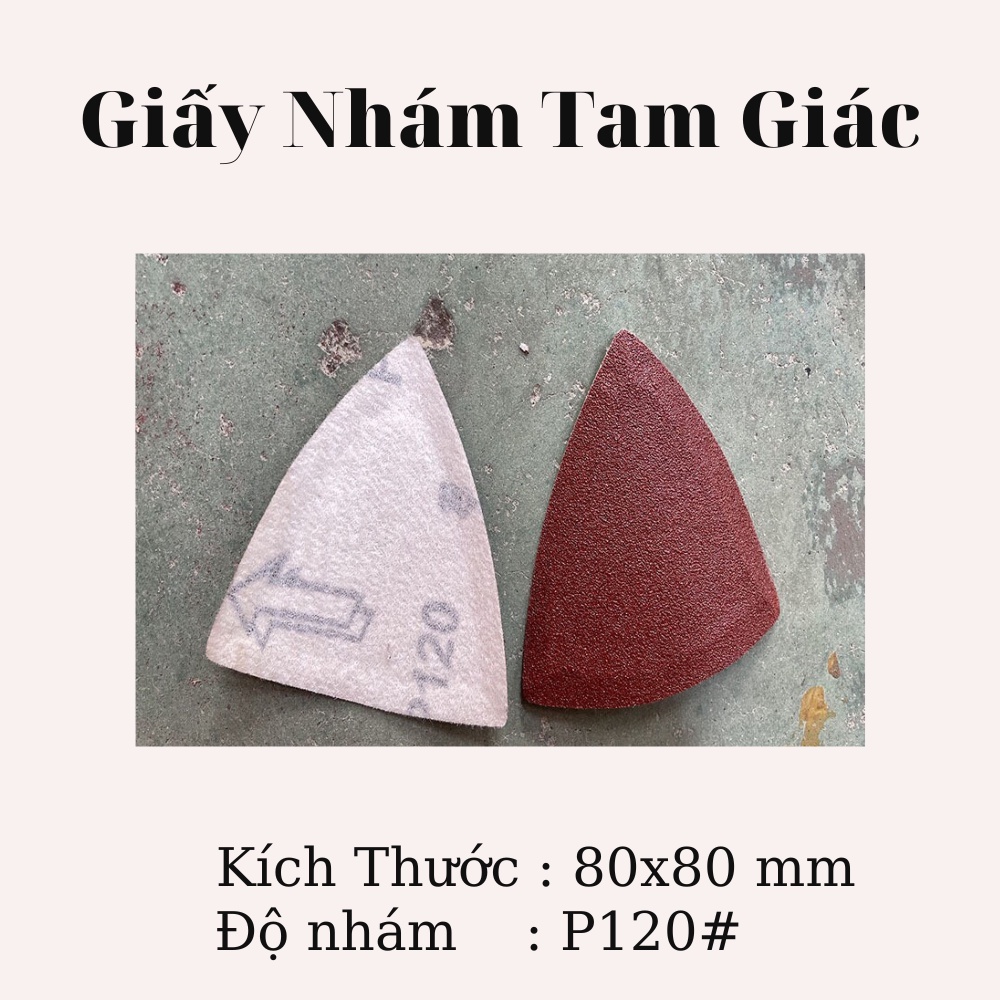 Giấy nhám vải, giấy nhám cuộn, giấy nhám đỏ, dùng cho máy chà nhám, máy cắt rung, giấy nhám tròng, giấy nhám tam giác