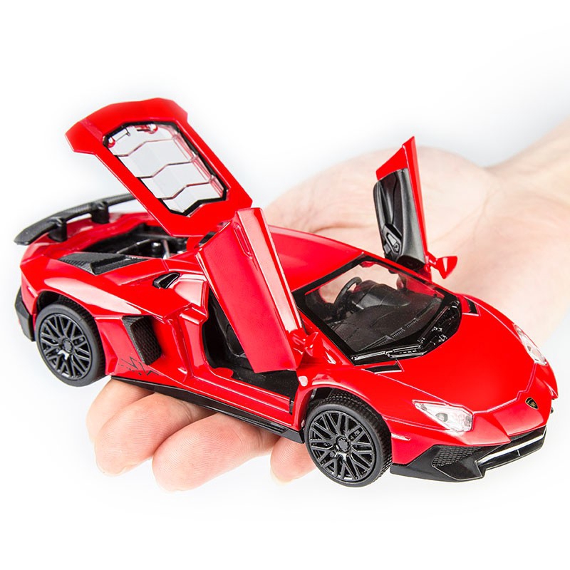 ✈ READY STOCK ✈【COD】READY!!! Mô hình xe hơi Lamborghini aventador lp750 tỉ lệ 1 / 32 đồ chơi trẻ em @stteam98