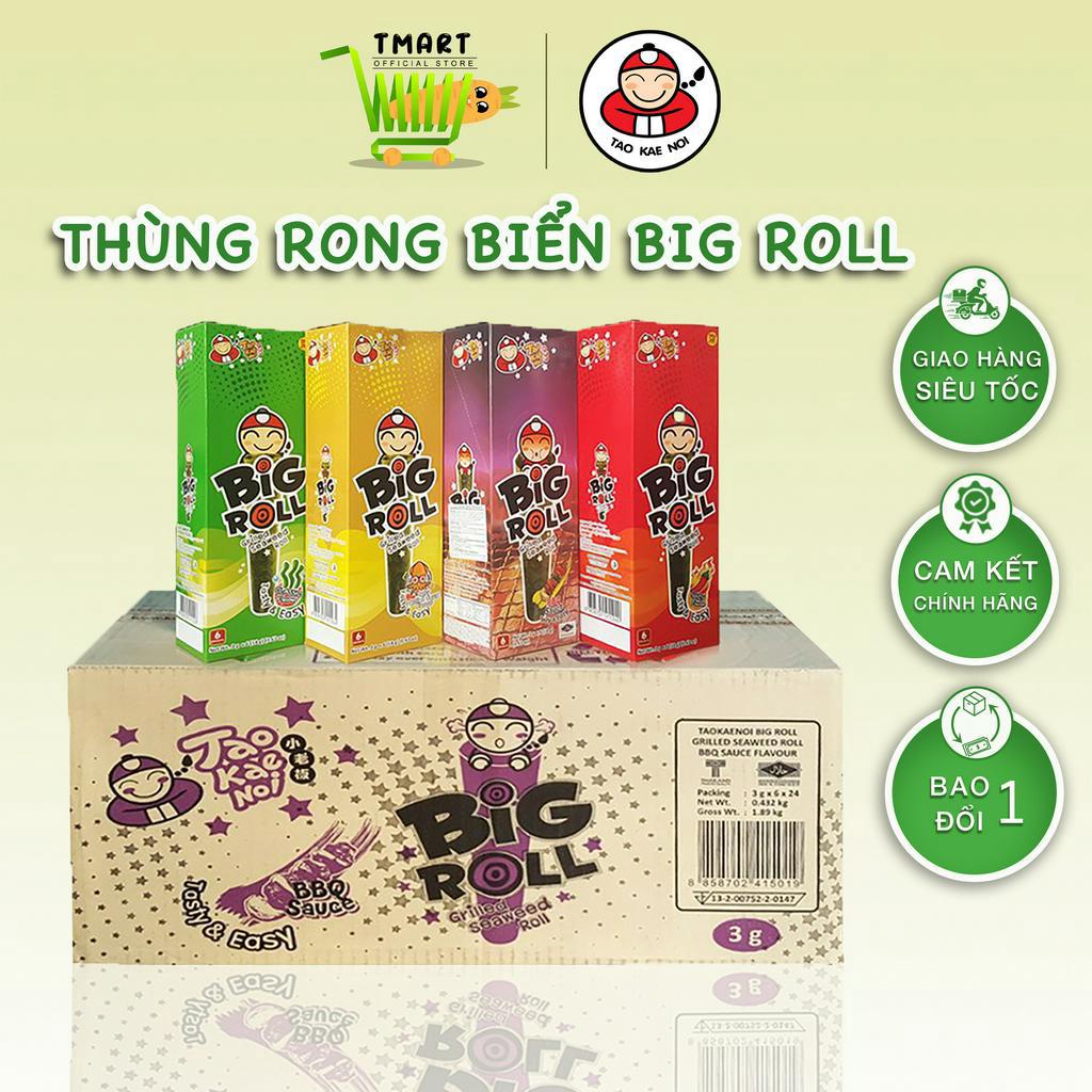 Thùng Snack Rong Biển BIG ROLL Taokaenoi - Thùng 24 Hộp