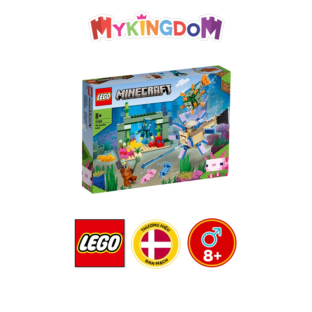 Đồ Chơi LEGO MINECRAFT Trận Chiến Giám Hộ Dưới Đáy Biển 21180