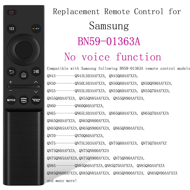 Điều Khiển Từ Xa Thay Thế BN59-01363A Cho Tv Thông Minh Samsung QN43LS03AAFXZA QN43Q60AAFXZA Qn50Ls03Axfza Qn50Q60Aafxxza QN50QN90AAF