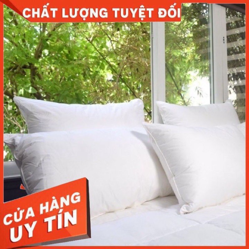 Gối khách sạn ✔️FREESHIP ✔️ Gối lông vũ nhân tạo bông gòn microfiber,hàng Việt Nam chất lượng cao,gối nằm êm mềm,giá tốt