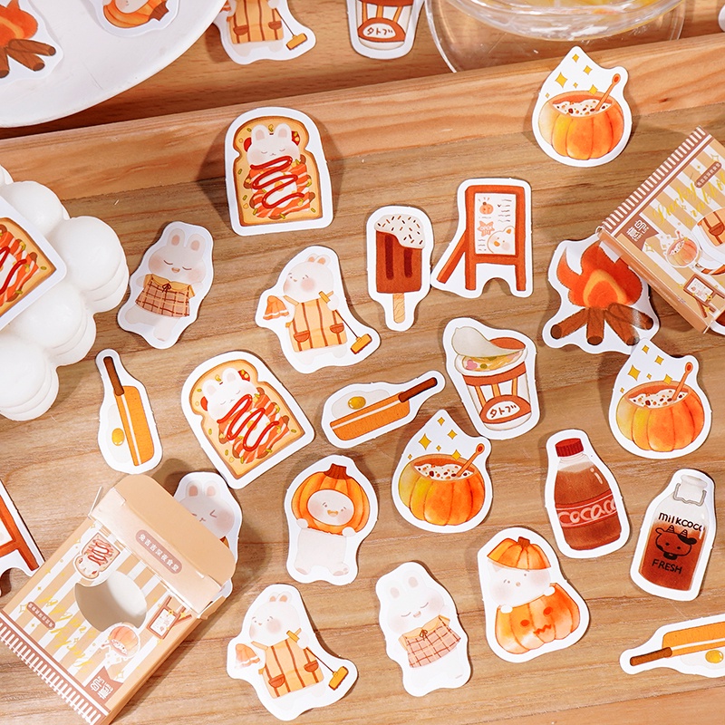 Set 45 hình dán trang trí nhiều mẫu họa tiết đáng yêu