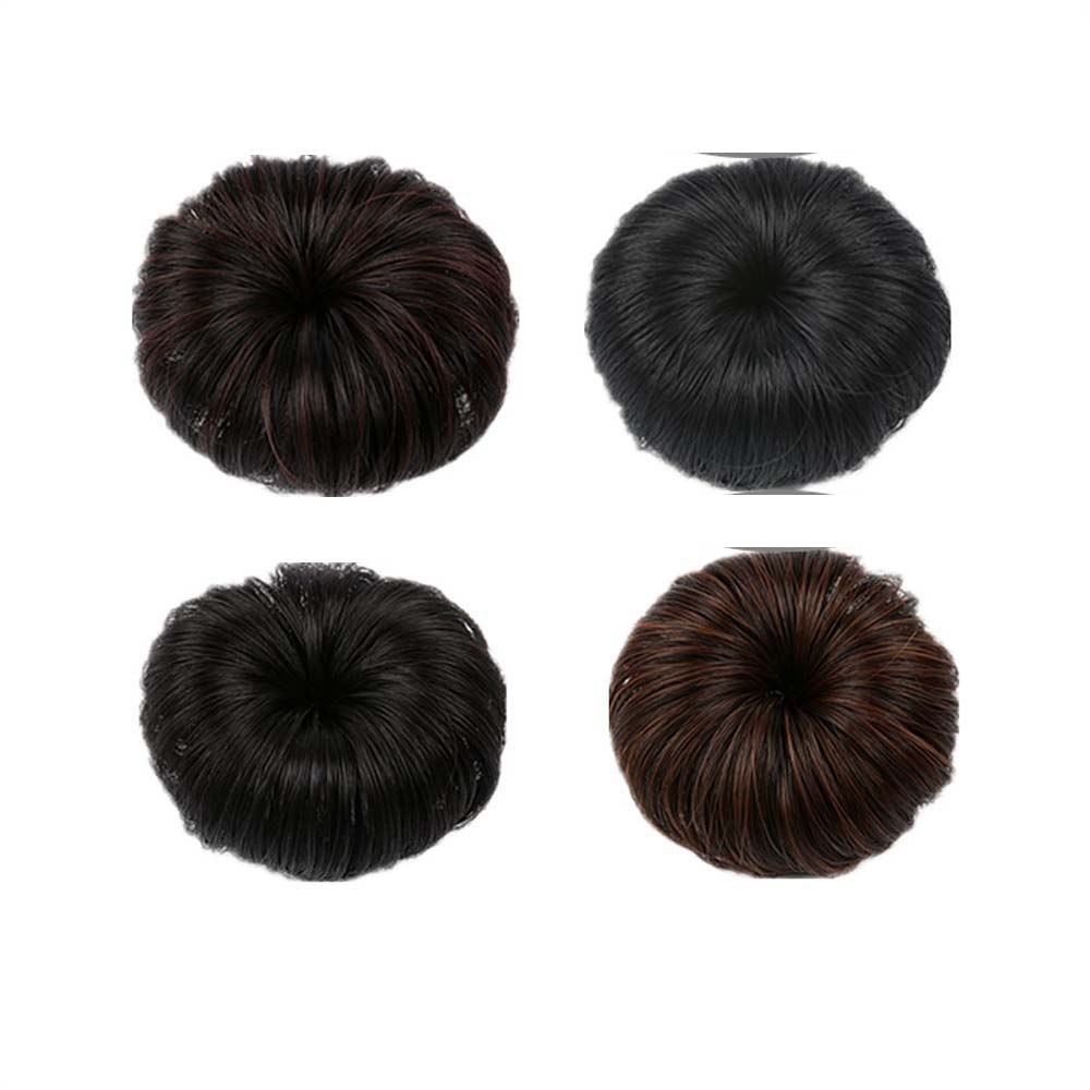 Búi tóc giả xoăn bằng sợi tổng hợp kèm kẹp tiện dụng cho bé gái