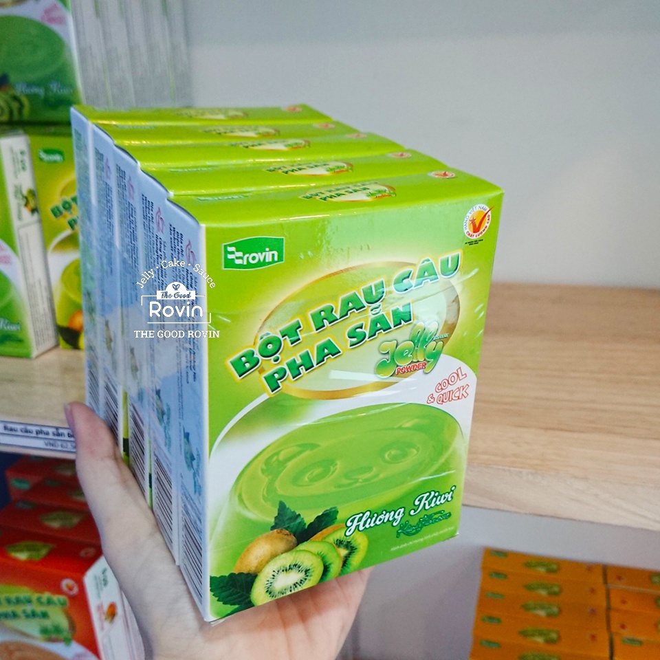 Bột Rau Câu Hương Kiwi Rovin (Hộp 60g)