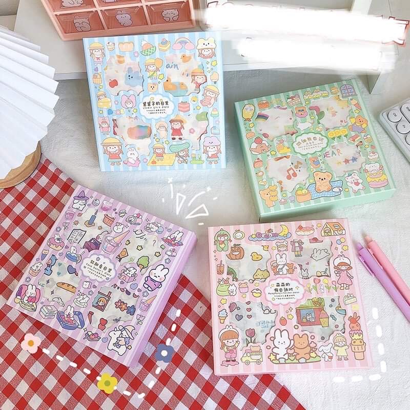 🍓Set 100 tấm sticker xinh xắn nhiều chủ đề khác nhau