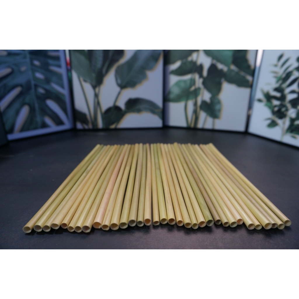 Hộp 300 ống hút cỏ bàng coffee 20cm   MIỀN TÂY XANH - Chứng nhận ISO 22000-HACCP-OCOP