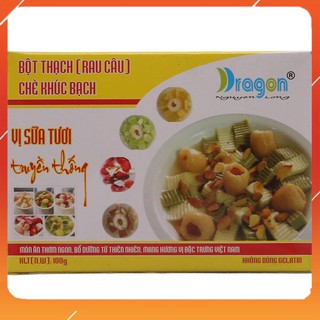 [Freeship] Bột chè khúc bạch vị SỮA TƯƠI TRUYỀN THỐNG DRAGON - Hộp 100gr