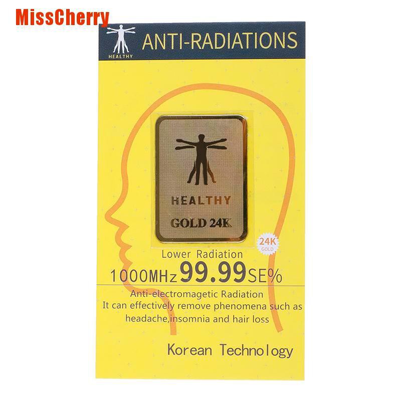 Miếng Dán Chống Bức Xạ 24k 1000 Ions 99.99 Cho Điện Thoại