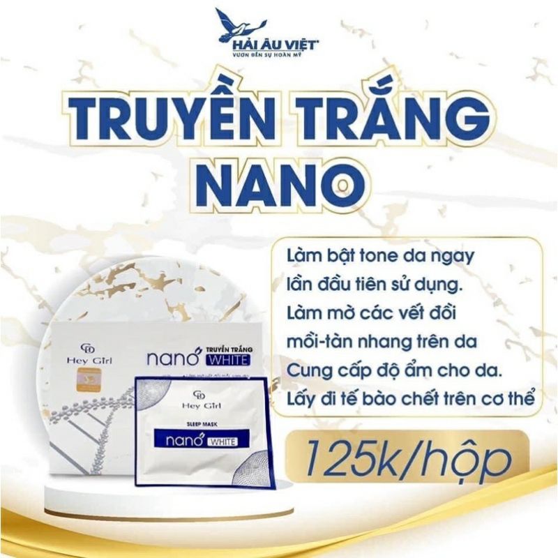 Liệu trình tắm trắng chuẩn spa, truyền trắng NANO White - không hồi tone