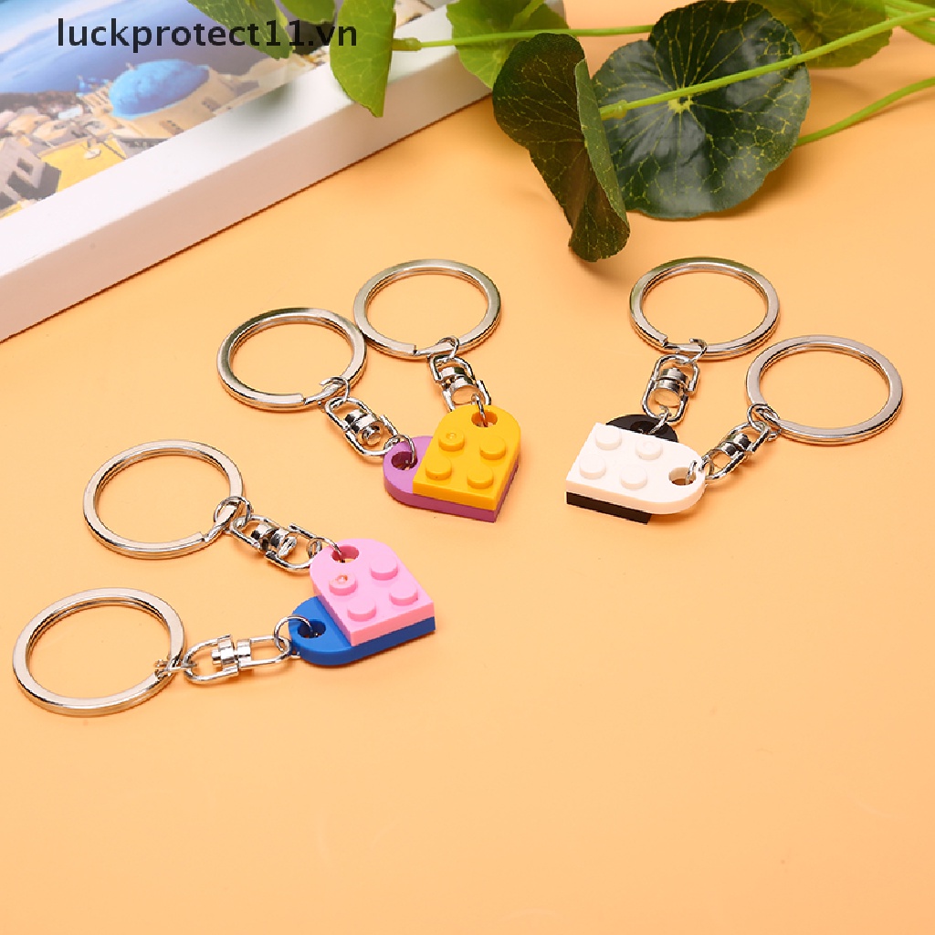 Bộ 2 Móc Khóa Hình Trái Tim Xinh Xắn