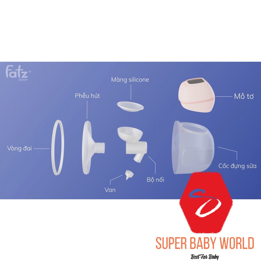 MÁY HÚT SỮA RẢNH TAY KHÔNG DÂY FATZ BABY FREEMAX 1 FB1201CW