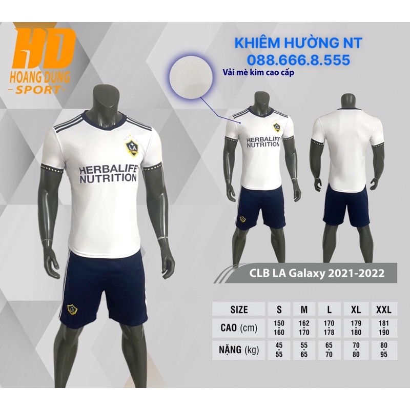 Áo Bóng Đá CLB Los Angeles Galaxy Xanh Lý Sân Khách Mẫu Mới Nhất 2022-2023