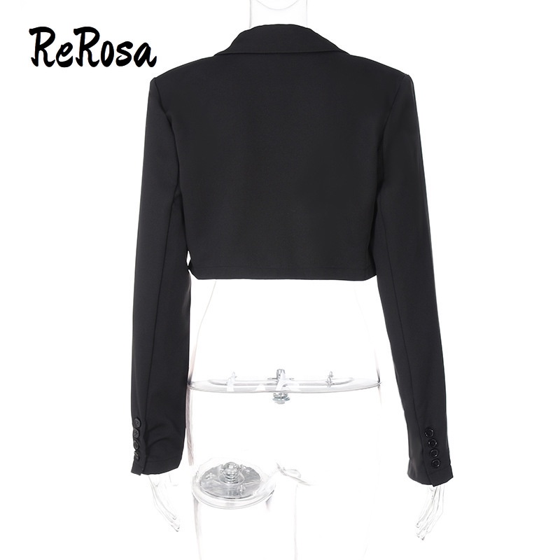 Áo khoác ReRosa dáng ngắn dễ phối đồ kiểu dáng thời trang dành cho nữ | BigBuy360 - bigbuy360.vn