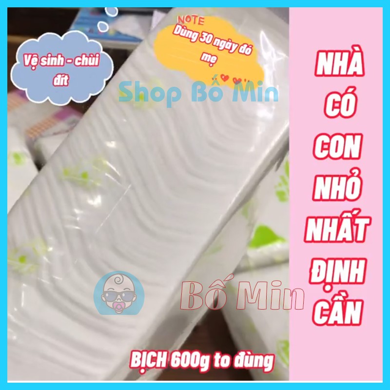 Khăn vải khô đa năng Mipbi loại bản to (600g/Gói)[ Shop Bố Min ]