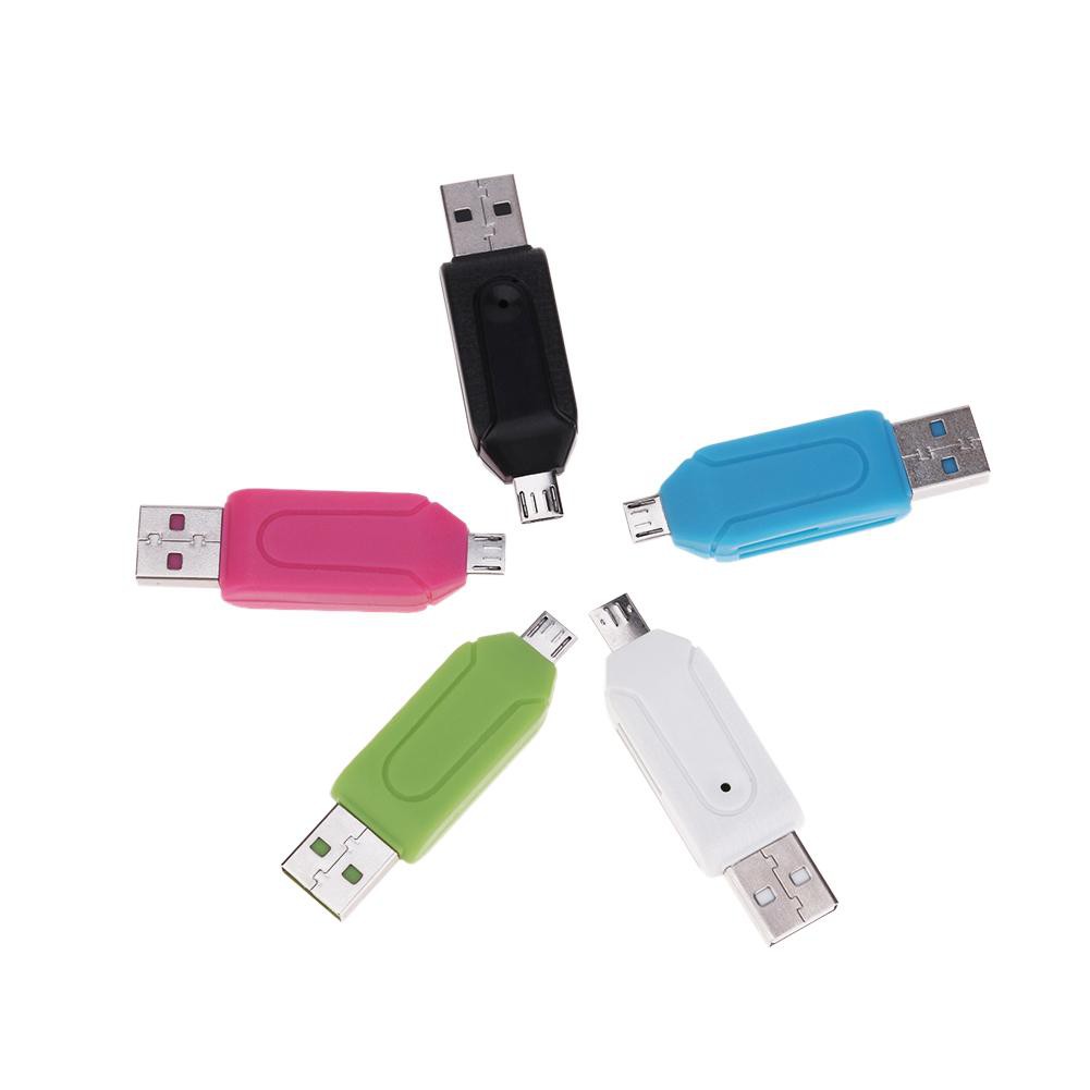 Đầu Đọc Thẻ Nhớ Usb 2.0 Micro Usb Otg Dành Cho Điện Thoại / Máy Tính