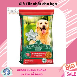 [RẺ NHẤT] Thức ăn hạt khô C.P Classic cho chó lớn vị thịt bò 400g - Smile Pet Shop