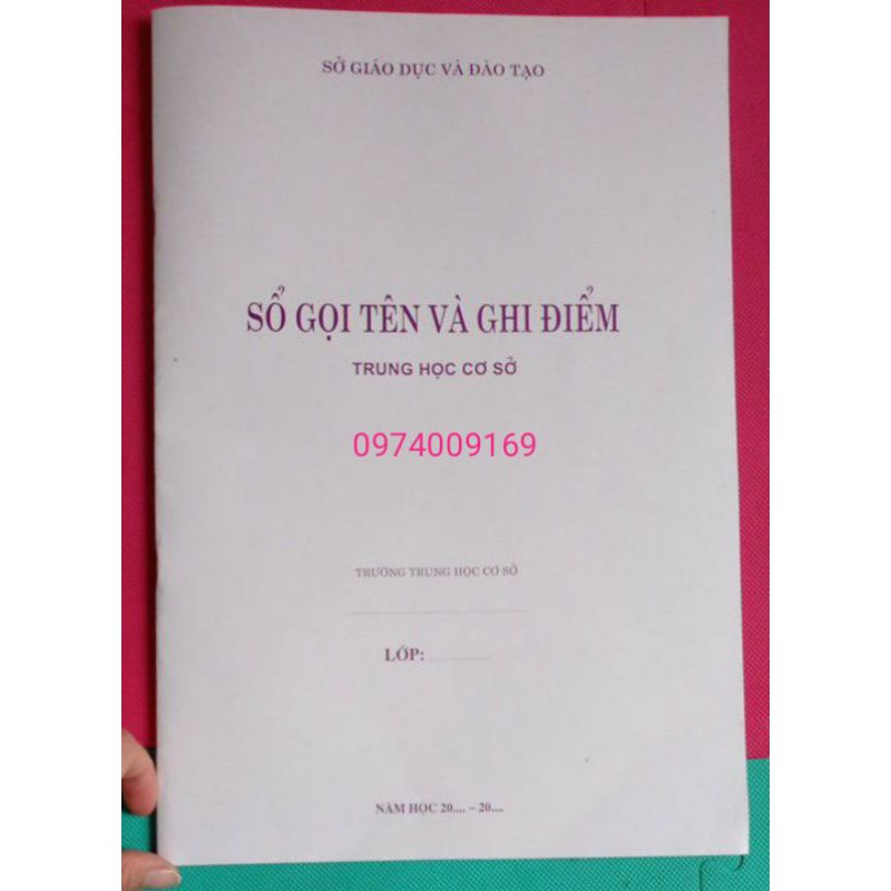 5 QUYỂN SỔ GỌI TÊN VÀ GHI ĐIỂM TRUNG HỌC CƠ SỞ