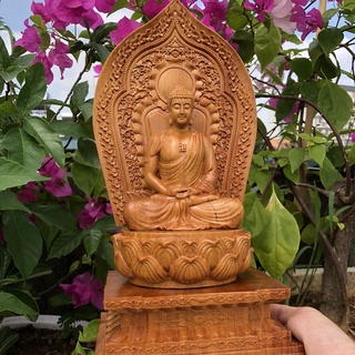 Tượng Phật A DI ĐÀ Gỗ Thơm