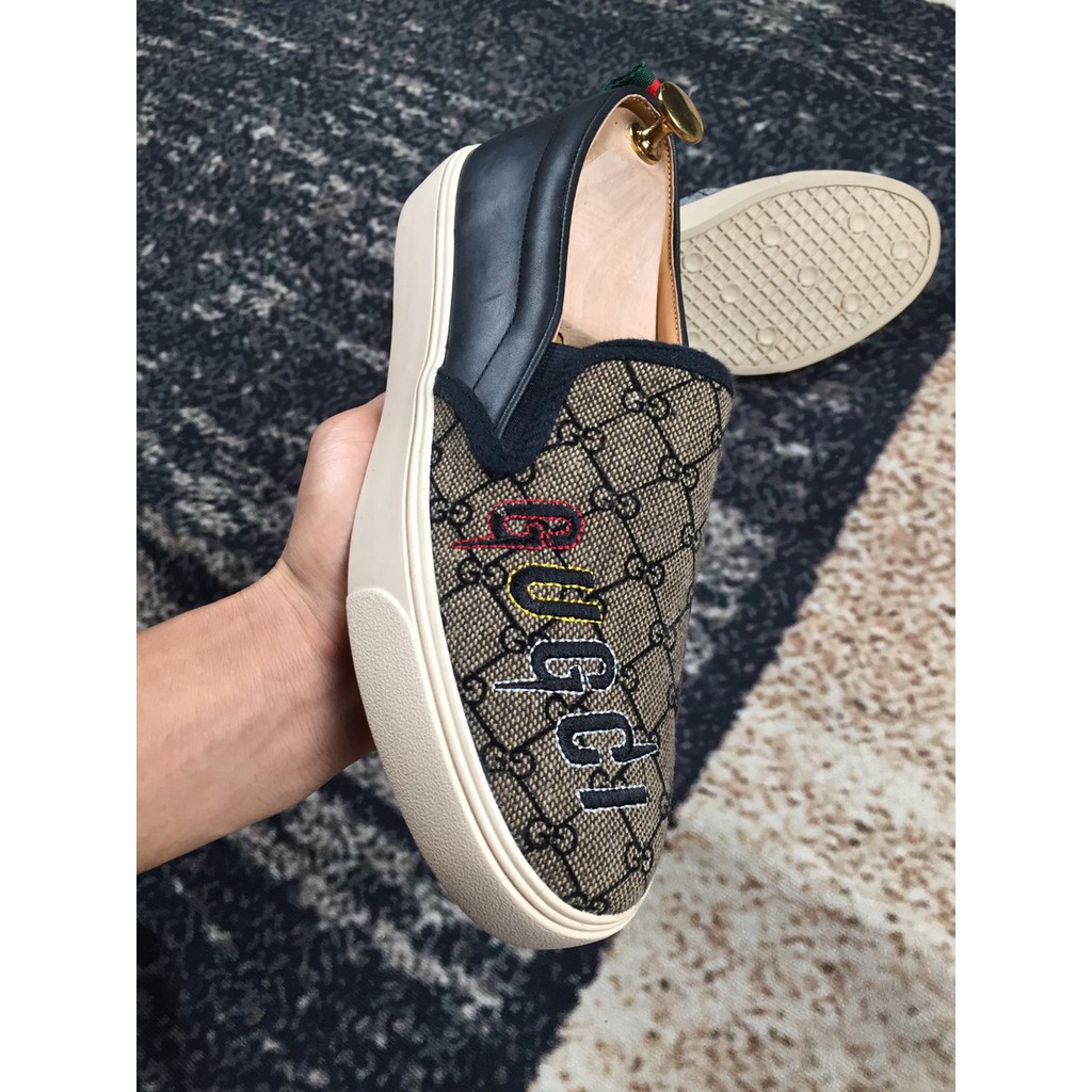 [KHO HÀ NỘI] Giày Lười Nam Slipon GC- Vải Cao Cấp vs Da Bò-G1 | BigBuy360 - bigbuy360.vn