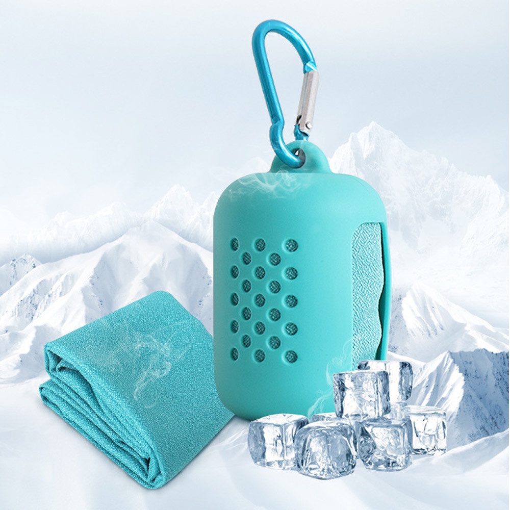 Khăn Tắm Kèm Túi Đựng Bằng Sợi Microfiber Nhanh Khô Tiện Dụng Mang Theo Du Lịch/ Tập Yoga/ Thể Thao
