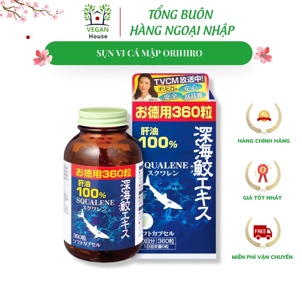 Sụn vi cá mập Orihiro viên uống bổ xương khớp sụn vi cá mập Orihiro Nhật Bản