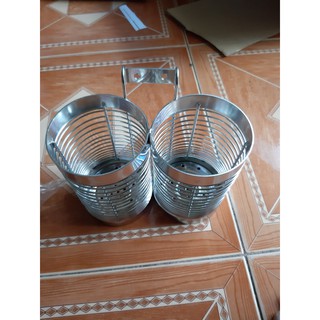 ống đựng đũa muỗng tròn - ống đũa đôi inox 304 cao cấp inox 304 .