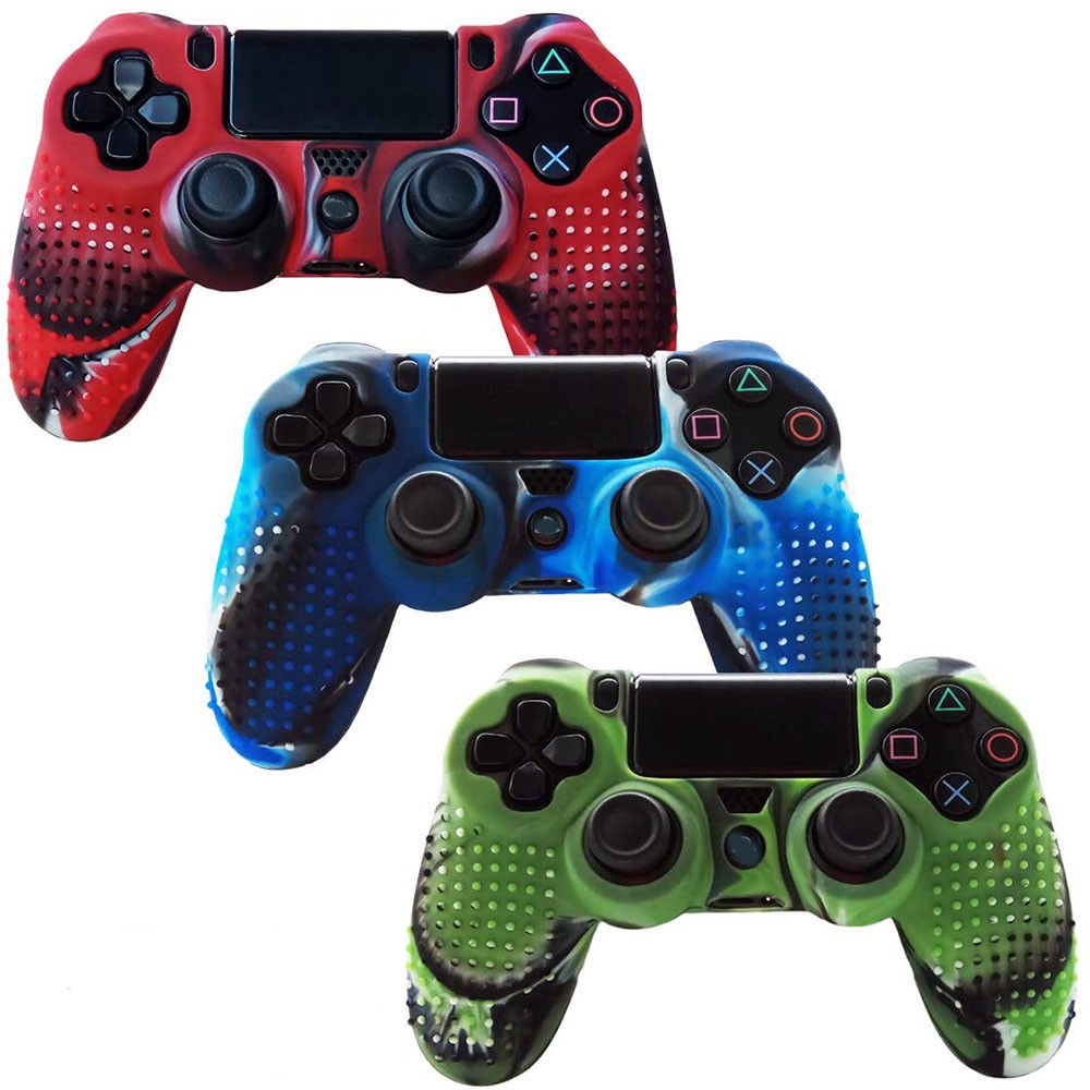 Ốp Silicon Dẻo Chống Trượt Linh Hoạt Cho Tay Cầm Chơi Game Playstation4 PS4/PS4/Slim