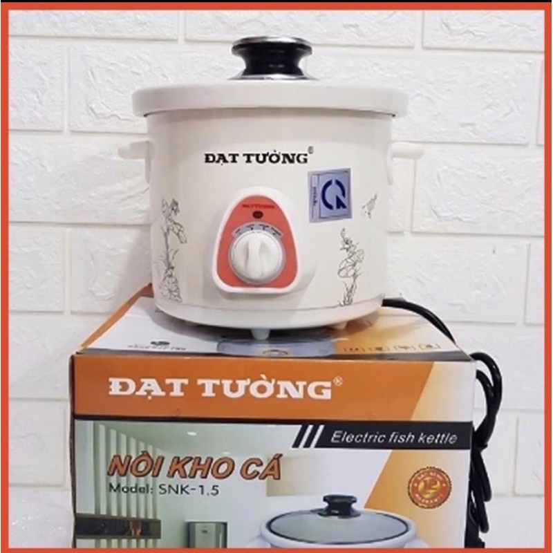 Nồi kho cá- nồi hầm chậm đa năng Đạt Tường 1,5 lít-2,5 lit