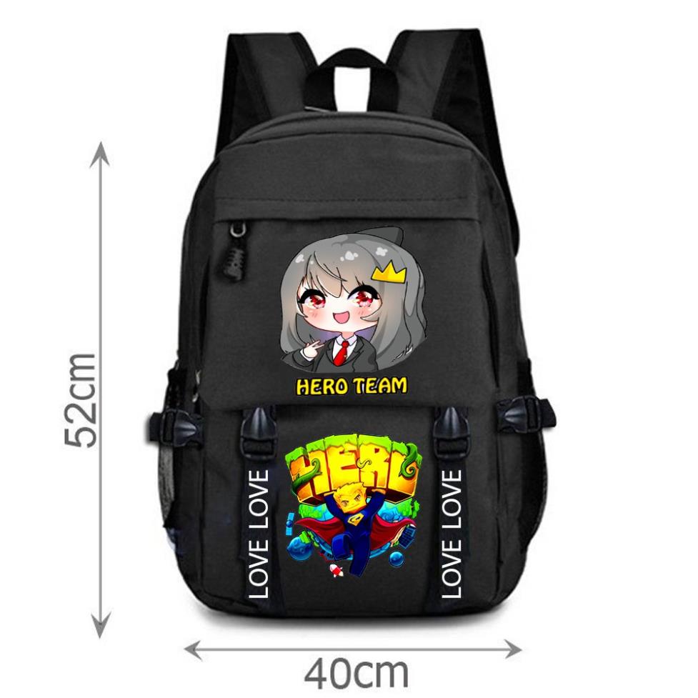 BST balo in hình HERO TEAM nhiều mẫu độc đẹp giá tại xưởng