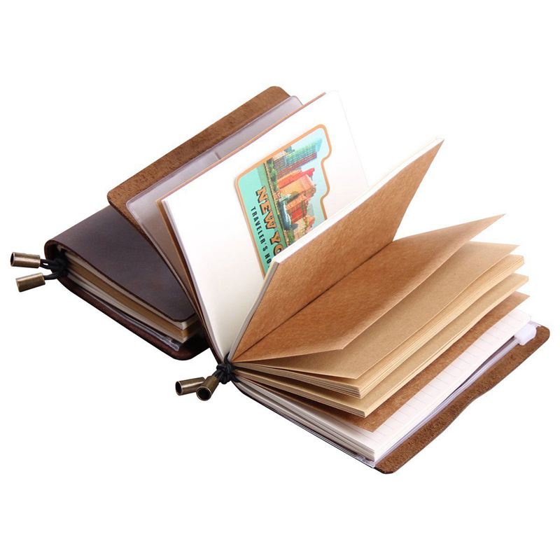 Sổ Tay Du Lịch Bằng Da Handmade Dành Cho Nam Và Nữ 5.2 x 4Inch