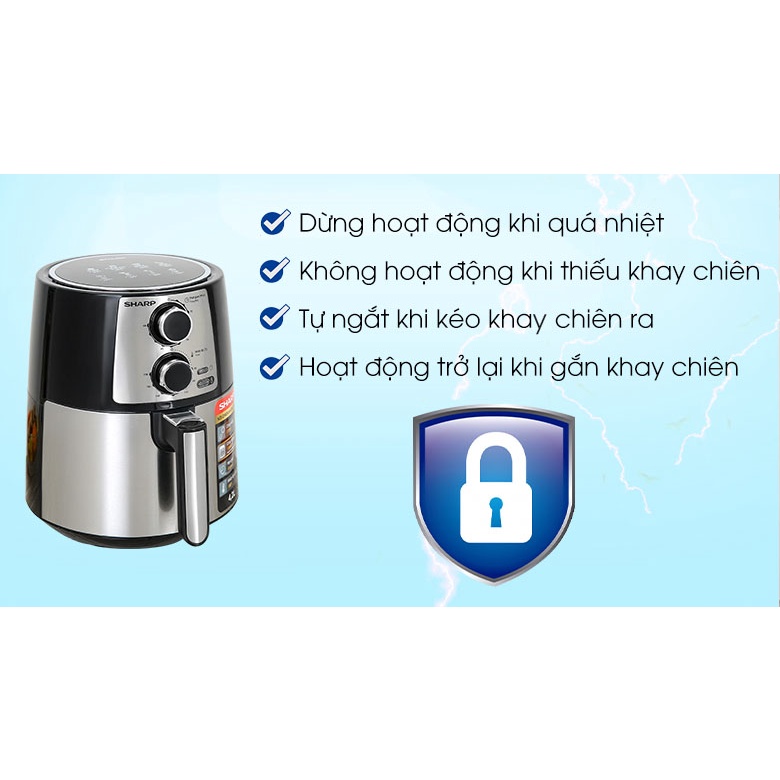 Nồi chiên không dầu Sharp KF-AF42MV-ST 3.5 lít