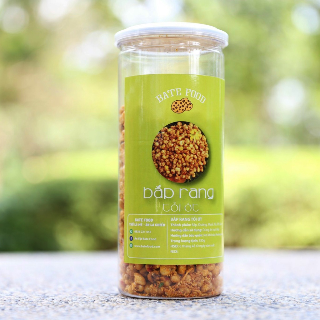 Bắp Rang Tỏi Ớt Vị Ngon Đậm Đà Hũ 350g