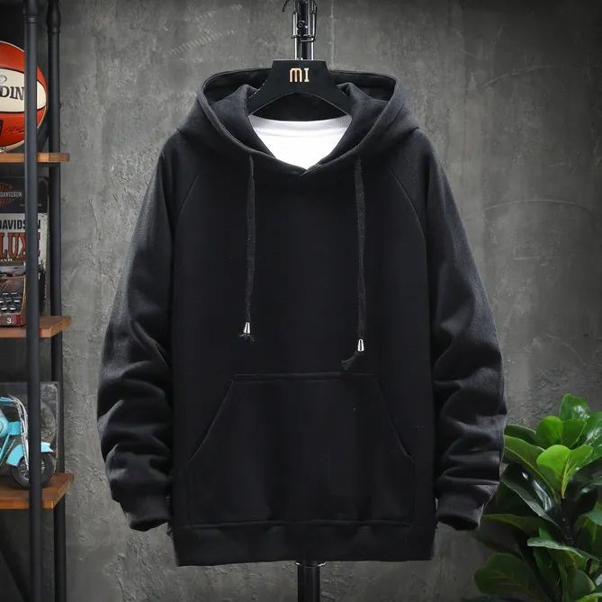 Áo khoác hoodie nỉ trơn unisex nam nữ có mũ 2 túi trước phom rộng nhiều màu