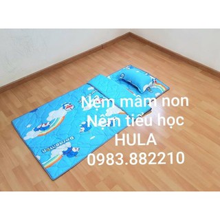 COMBO Nệm gối mền Tiểu học - Lụa Họa Tiết