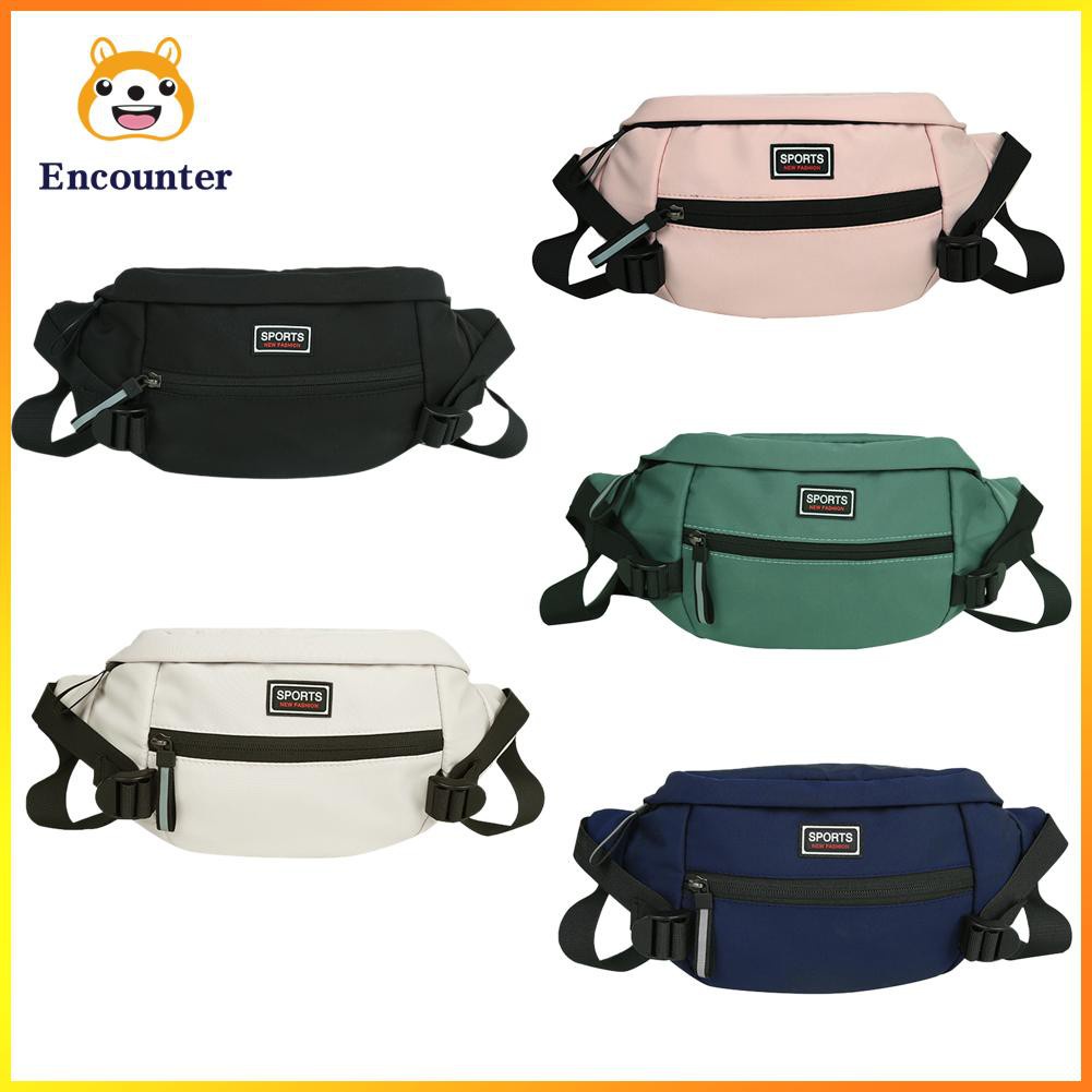 ○Encounter○ Canvas Chest Bag Women Men Fanny Bum Belt Pack Sport Casual Crossbody Pouch☆