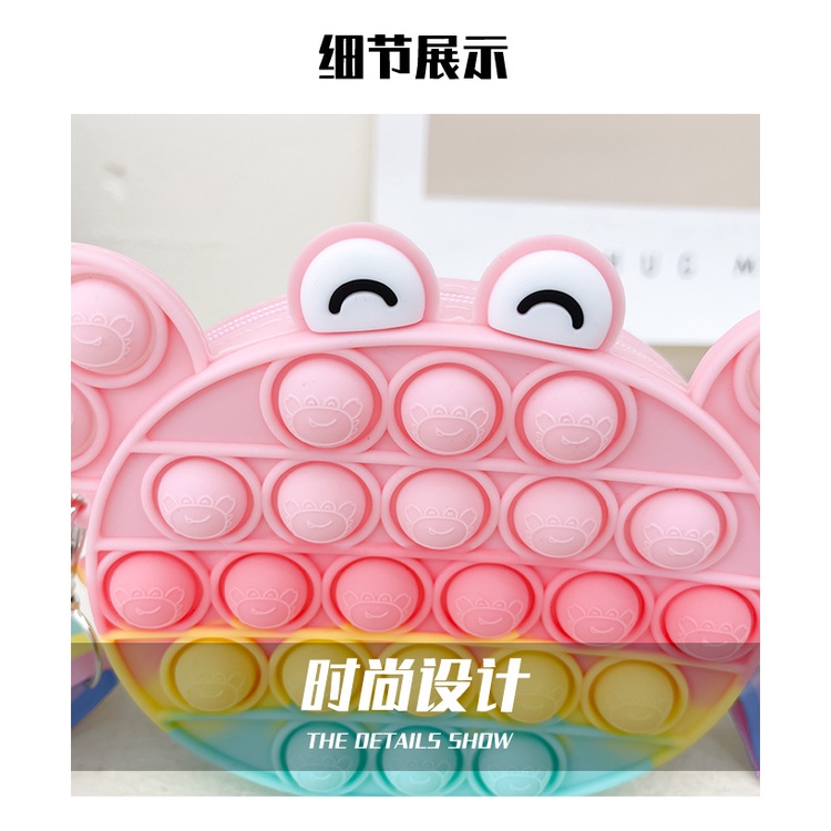 Pop It Túi Đeo Chéo Apple Đồ Chơi Tạo Bọt Giảm Căng Thẳng Dành Cho Nữ/Trẻ Em/Túi Xách