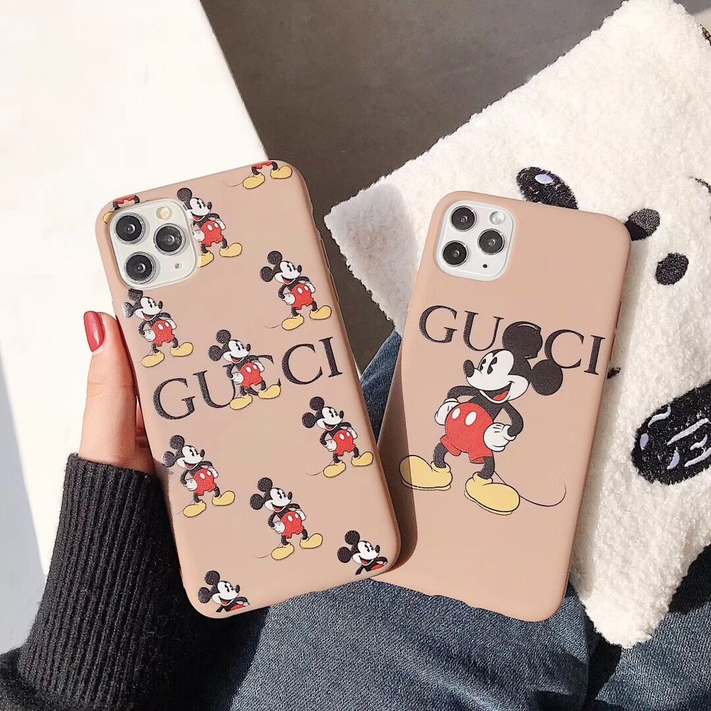 Ốp lưng iphone Mickey GC TPU trơn dẻo mềm 5/5s/6/6plus/6s/6splus/7/7plus/8/8plus/x/xr/xs/11/12/pro/max/plus/promax