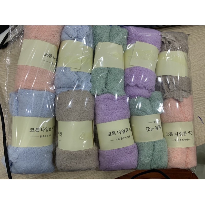 Khăn Mặt Hàn Quốc Siêu Mềm Mại Siêu Thấm Hút - Kích Thước 50x30cm