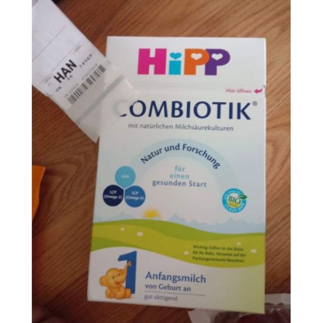 Sữa Hipp Combiotik nội địa Đức 600g số 1+ 2+