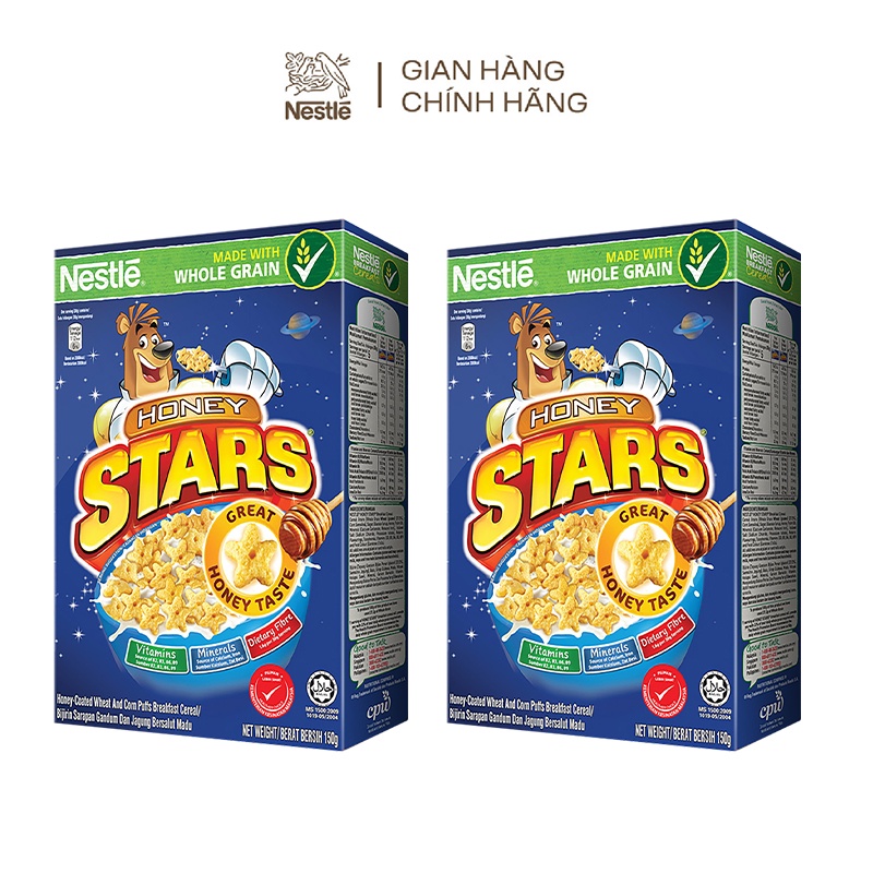 Combo 2 ngũ cốc ăn sáng Honey Stars