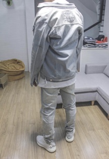 Acid waxed jacket