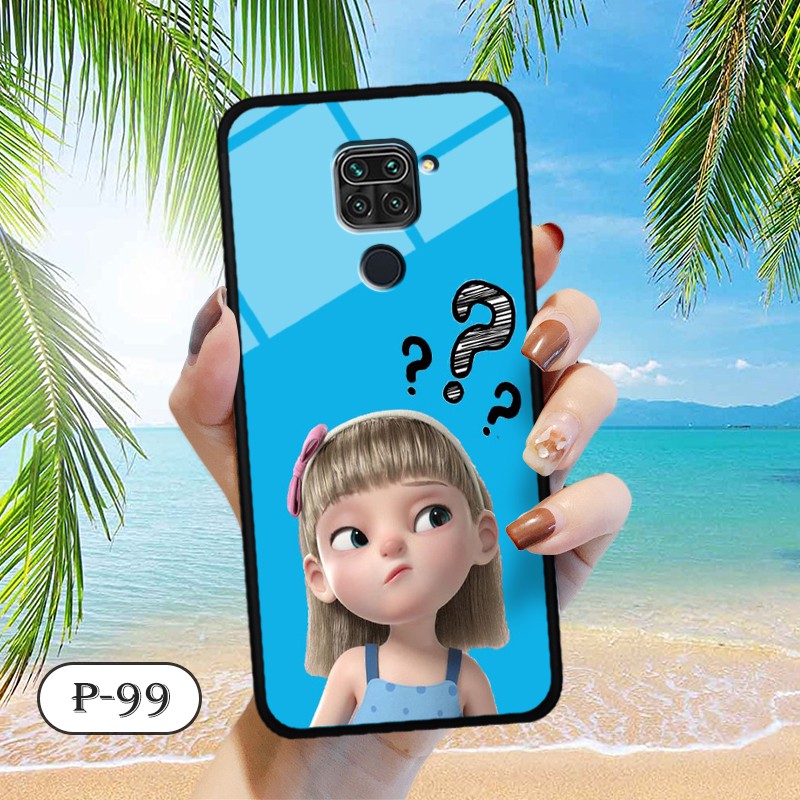 Ốp lưng kính 3D Xiaomi Redmi Note 9- hình cute