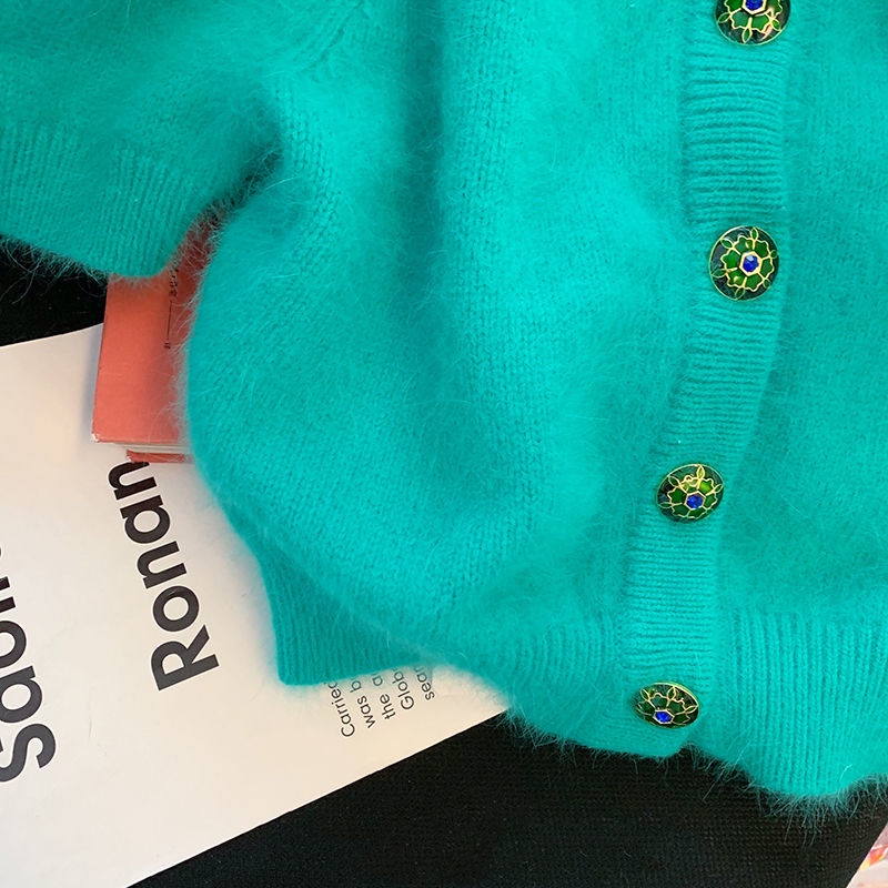 Áo Cardigan Ngắn Tay Chất Liệu Mềm Mại Thời Trang Mùa Xuân Cho Nữ