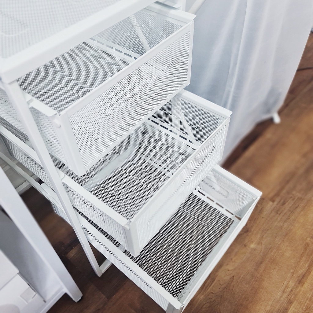 Kệ Đựng Đồ Đa Năng IKEA 3 Tầng Để Sách Để Đồ Skincare Có Ngăn Kéo Chính Hãng IKEA